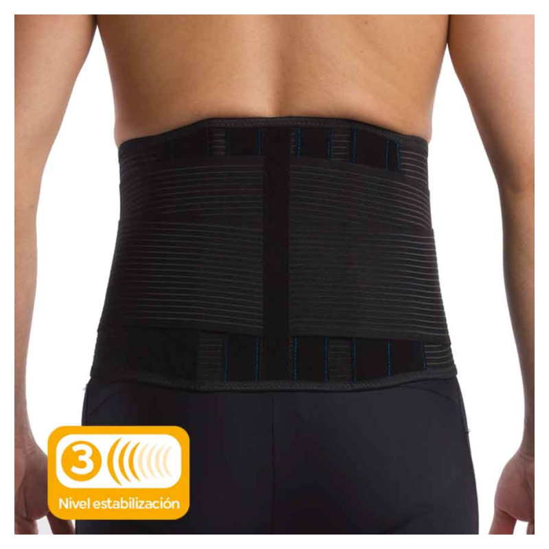 Faja Lumbosacra Semirrígida Primspine Laboral Talla S Color Negro
