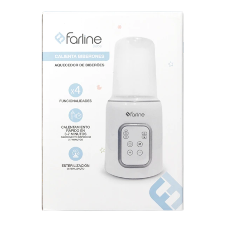 Farline Bebé Calientabiberones | Calentador Digital 4 en 1 para Biberones