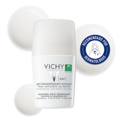 Vichy Desodorante Antitranspirante 48h Roll-On Piel Sensible  1 Envase 50 Ml
