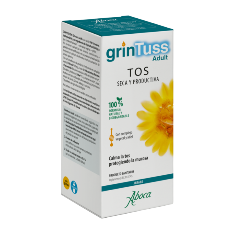 Grintuss Adult Jarabe 180 g | Jarabe para la Tos Seca y