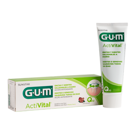 GUM ActiVital Gel Dentífrico 75 ml | Pasta Dental Antiplaca