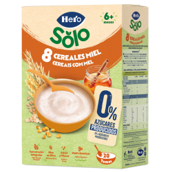Hero 8 Cereales con Miel 340 g | Papilla Infantil con Cereales Integrales