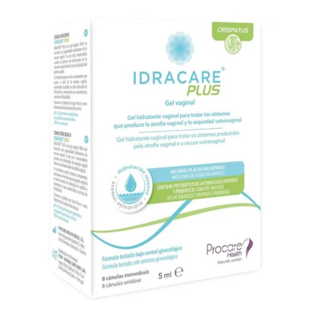 Idracare Plus 8 Cánulas Monodosis de 5 ml | Gel Hidratante