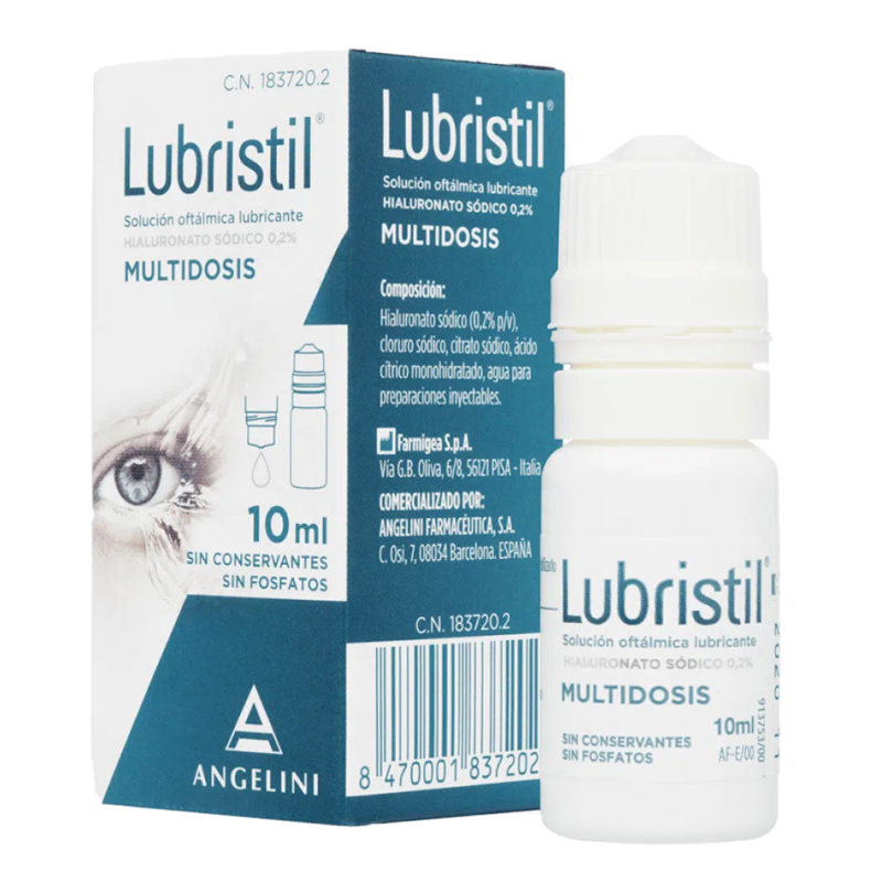Lubristil Solución Oftálmica Lubricante Multidosis 10 ml