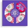 Roger & Gallet trío de jabones perfumados Fleur de Figuier, Gingembre Rouge y Rose con jabonera de regalo