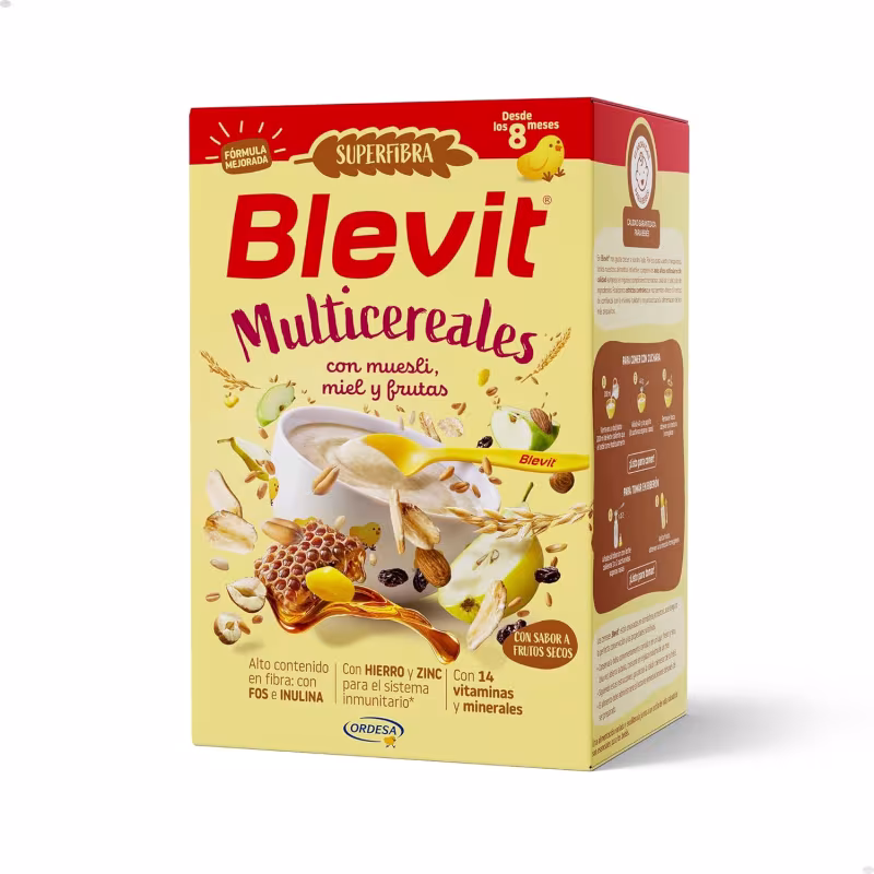 Blevit Superfibra multicereales muesli, miel y frutas 500 g