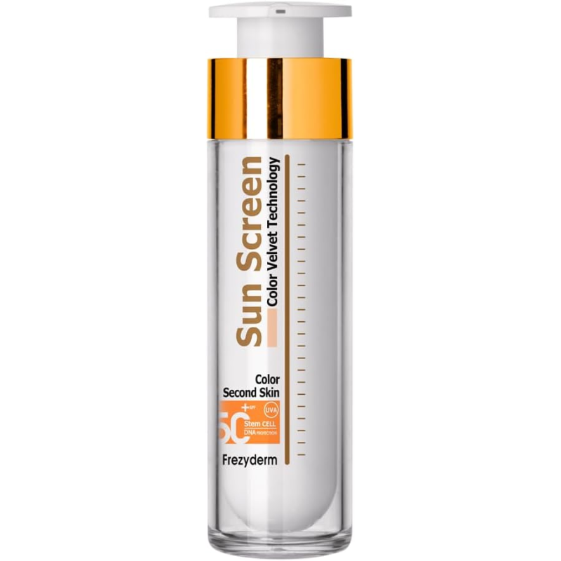 Frezyderm Sun Screen Velvet Face SPF 50+ con color 50 ml
