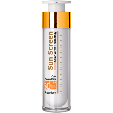 Frezyderm Sun Screen Velvet Face SPF 50+ con color 50 ml