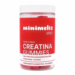 Minimelis creatina sabor fresa 60 gummies