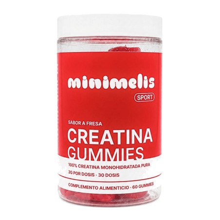 Minimelis creatina sabor fresa 60 gummies