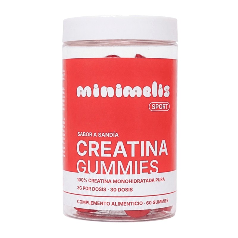 Minimelis creatina sabor sandía 60 gummies