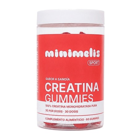 Minimelis creatina sabor sandía 60 gummies