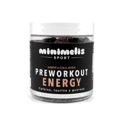 Minimelis Sport Energy pre entreno sabor cola ácida 30 gummies