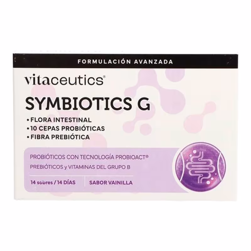 VITACEUTICS SYMBIOTICS G  14 SOBRES 2,5 G SABOR VAINILLA