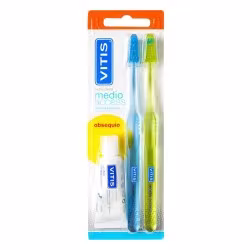 Cepillo Dental Adulto Vitis Access Medio Blister 2 Unidades