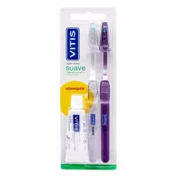 CEPILLO DENTAL ADULTO VITIS SUAVE PACK | Farmacia online