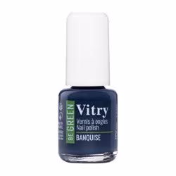 Esmalte de uñas Vitry Be Green Banquise, frasco azul noche