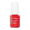 Esmalte de uñas Vitry Be Green Hibiscus, frasco rojo
