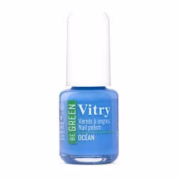 Esmalte de uñas Vitry Be Green Océan, frasco azul claro
