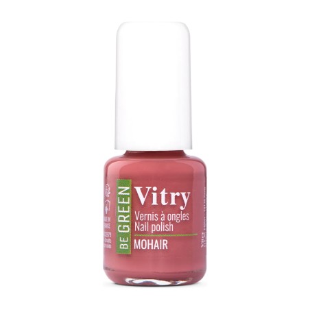 Esmalte de uñas Vitry Be Green Mohair 6 ml, frasco rosa empolvado