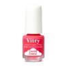 Esmalte de uñas infantil Vitry al agua Candy Fraise, frasco rosa fresa