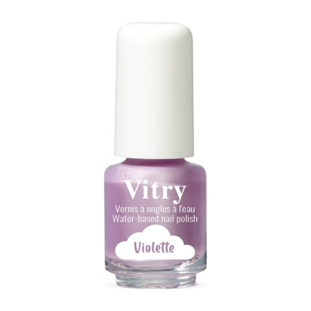 Esmalte de uñas infantil Vitry al agua Violette, frasco lila