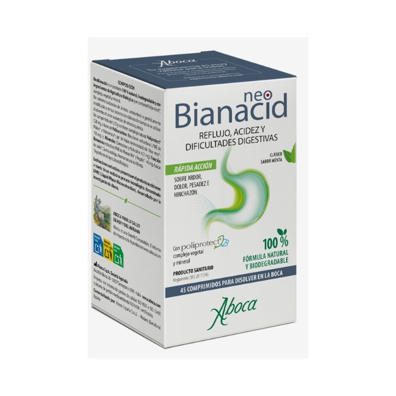 NEOBIANACID ACIDEZ Y REFLUJO  45 COMPRIMIDOS MASTICABLES