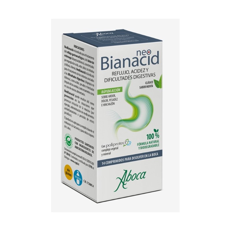NEOBIANACID ACIDEZ Y REFLUJO  14 COMPRIMIDOS MASTICABLES