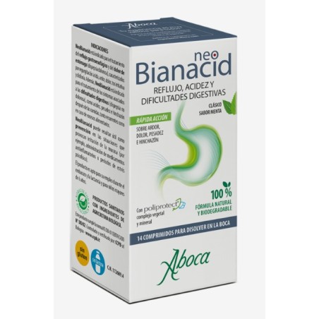NEOBIANACID ACIDEZ Y REFLUJO  14 COMPRIMIDOS MASTICABLES