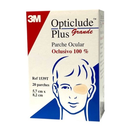 Caja de Opticlude parches oculares 1539 talla grande con 20 unidades