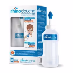 Rhinodouche pack irrigador nasal de 500 ml con 26 sobres de sales de 5 g