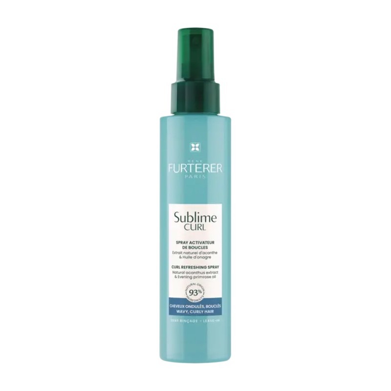 Sublime Curl spray activador de rizos de René Furterer, envase pulverizador de 150 ml