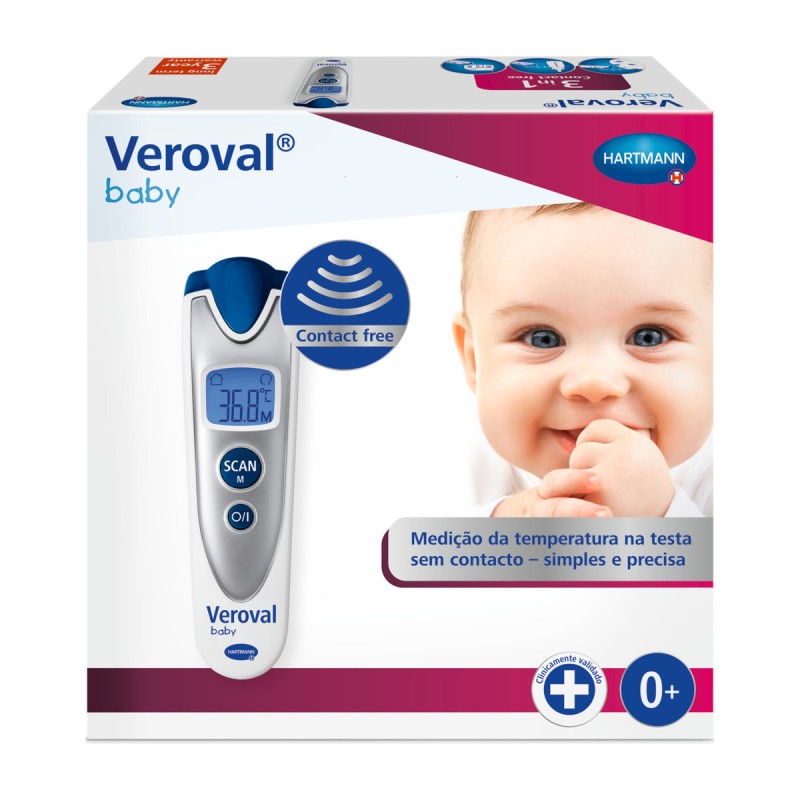 Caja del termómetro sin contacto Veroval baby de Hartmann