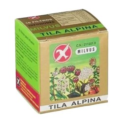 Caja de Tila Alpina Milvus con 10 filtros para infusión de 1,2 g