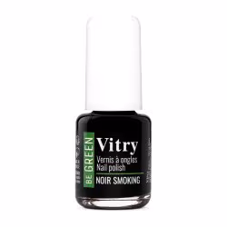 Esmalte de uñas Vitry Be Green tono Noir Smoking, frasco de 6 ml