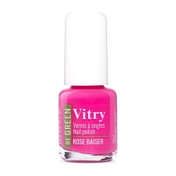 Esmalte de uñas Vitry Be Green tono Rose Baiser, frasco de 6 ml
