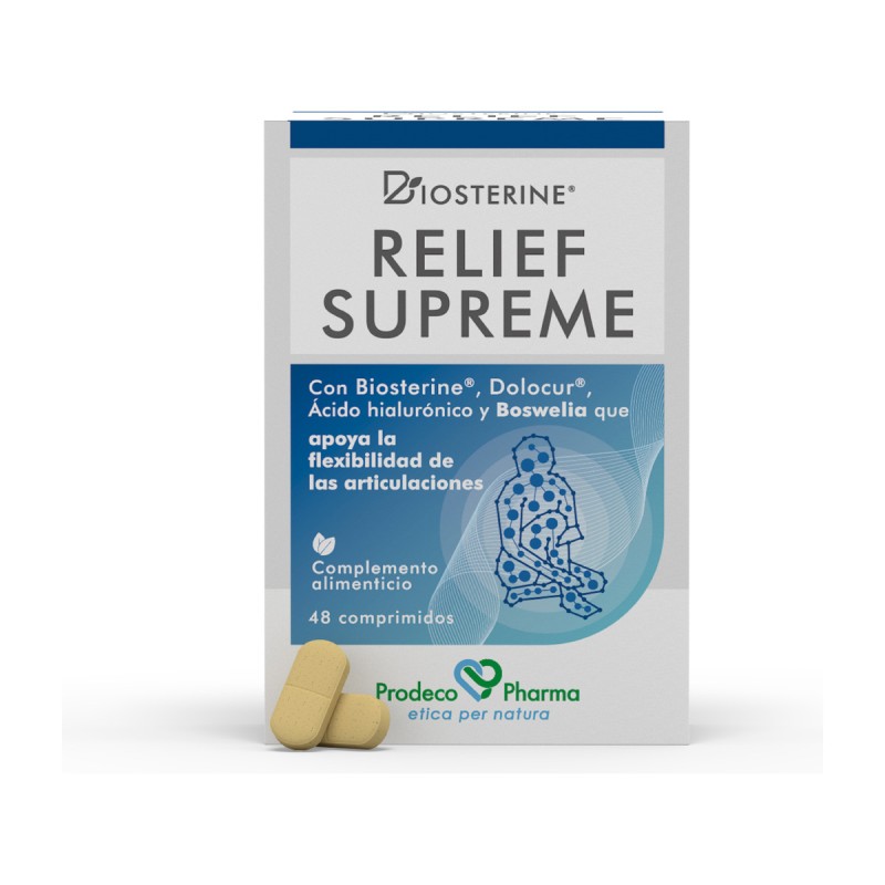 Biosterine Relief Supreme caja de 48 comprimidos de Prodeco Pharma