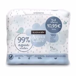 Suavinex Toallitas Aqua Ultrasensitive 3 Envases 60 Toallitas Pack