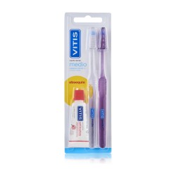 Cepillo Dental Adulto Vitis Medio – Pack