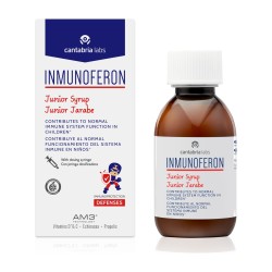 Inmunoferon Junior jarabe 150 ml de Cantabria Labs, caja y frasco