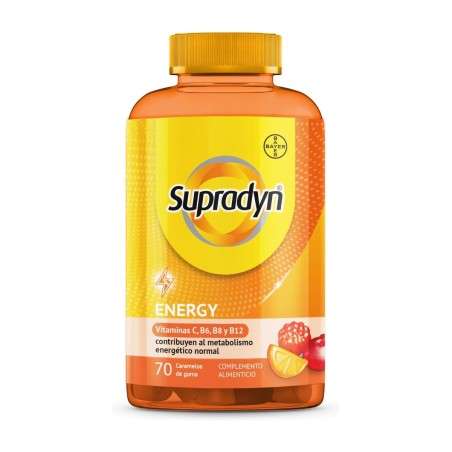 Supradyn Energy Gummies, bote de 70 caramelos de goma