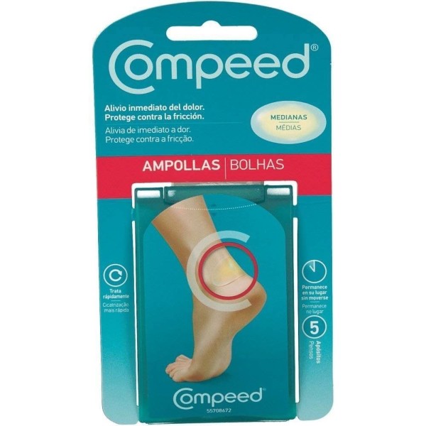 Compeed Ampollas Hidrocoloide Talla Mediana 5 Unidades