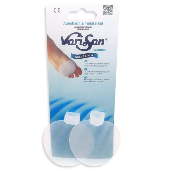 Almohadilla Metatarsal Hydrogel Varisan Con Anillo