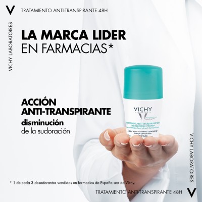 Vichy Tratamiento Antitranspirante Eficacia 48 H  1 Roll On 50 Ml