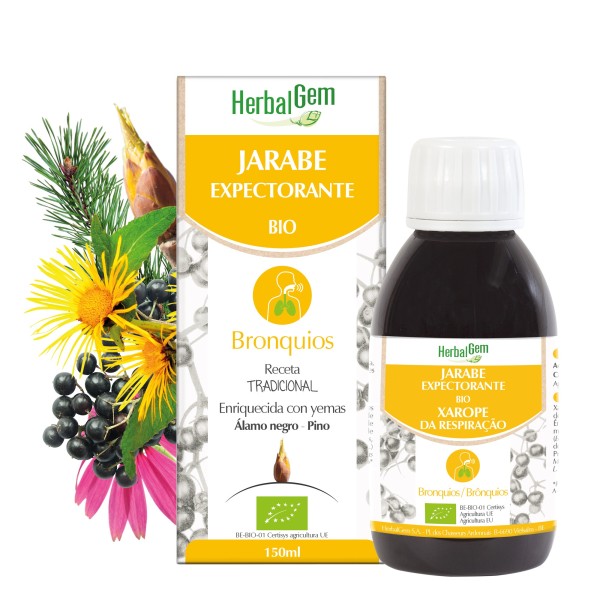 Herbalgem Jarabe Expectorante Bronquios  Bio 150 Ml
