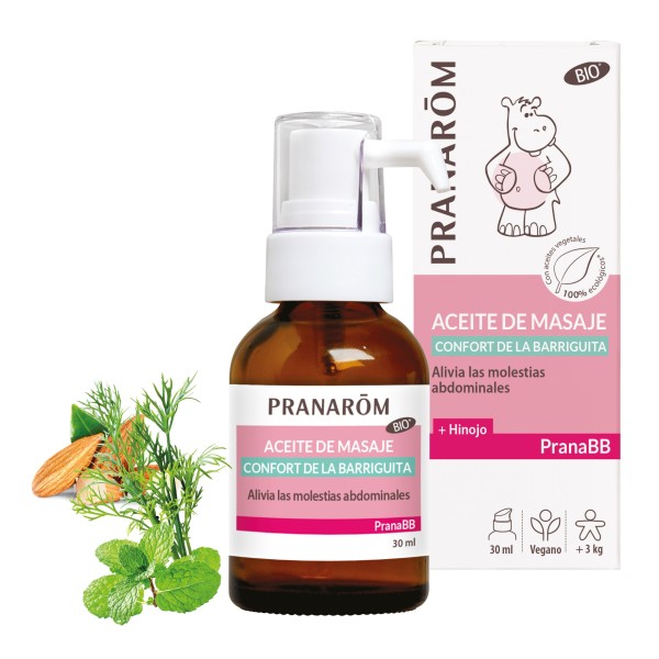 Pranabb Aceite De Masaje Confort De La Barriguita Bio 30 Ml