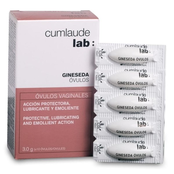 Cumlaude Lab Gineseda Óvulos 10 Ovulos – Óvulos vaginales lubricantes y emolientes