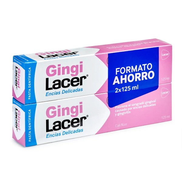 Gingilacer Pasta Dentífrica Duplo 2 x 125 ml – Cuidado diario de encías
