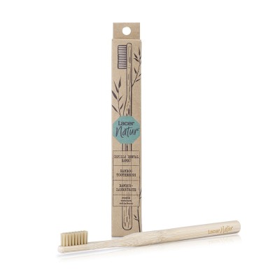 Cepillo Dental Adulto Lacer Natur Bambú Medio | Cepillo Dental Sostenible