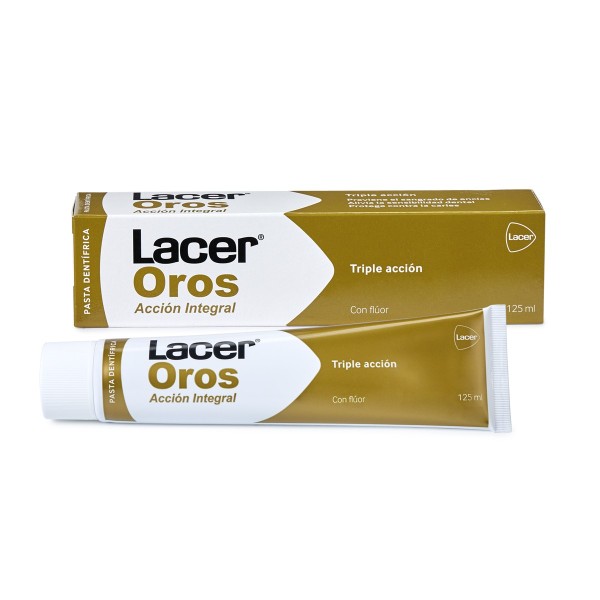 Lacer Oros Acción Integral 125 ml – Pasta dentífrica protección completa dientes y encías